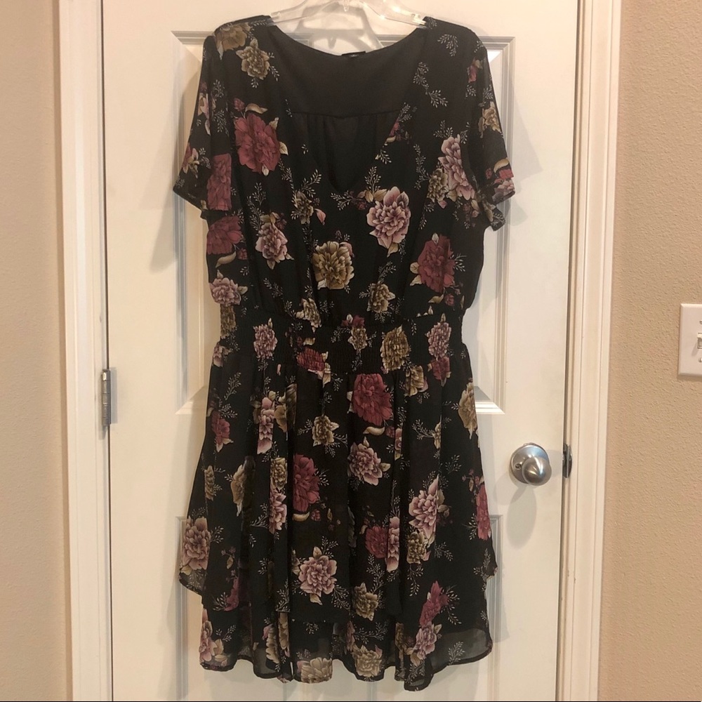 TORRID Black Floral Dress